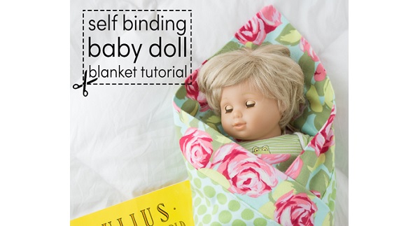 Tutorial: Baby doll receiving blanket