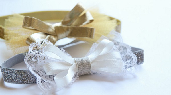 Tutorial: Easy glitter bow headbands