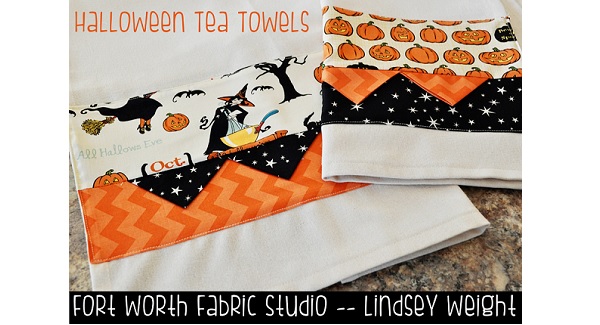 Tutorial: Halloween tea towels