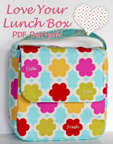 lunch bag with bonus snack bag pattern