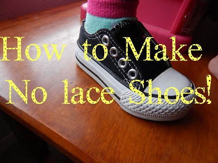 Video tutorial: DIY no-lace shoes