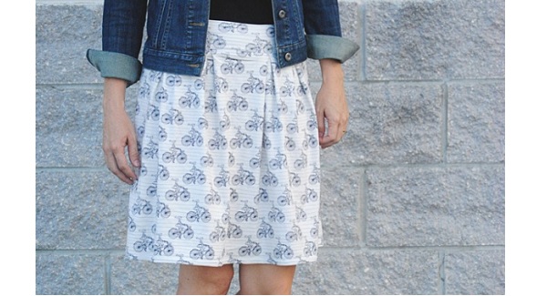 Tutorial: Easy pleated knit skirt