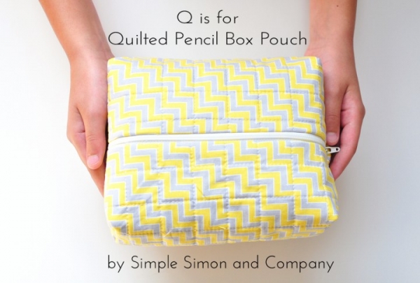 Tutorial: Quilted Pencil Box Pouch