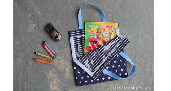 Tutorial: Kids activity bag with Velcro sides