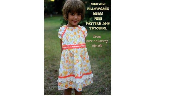 Free pattern: Vintage pillowcase peasant dress