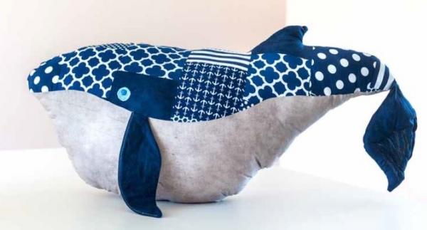 Free pattern: Wesley the Very Big Whale softie