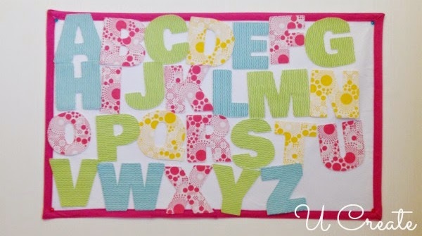 Tutorial: Fabric felt board alphabet