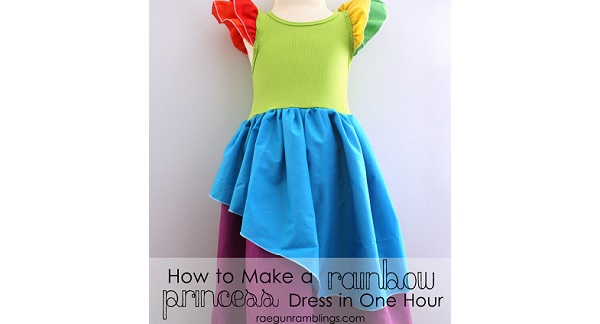 Tutorial: Rainbow princess dress