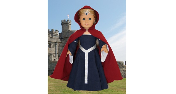 Tutorial: Medieval cape for an American Girl doll