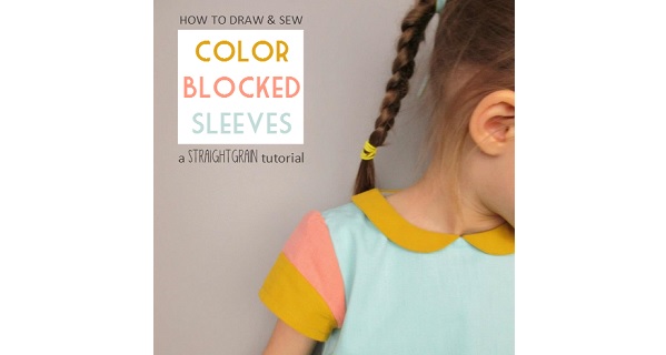 Tutorial: Color blocked cap sleeves