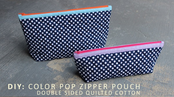 Tutorial: Color Pop Zipper Pouch