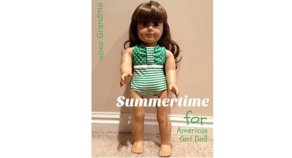 Tutorial: Child's outgrown swimsuit becomes a doll's swimsuit