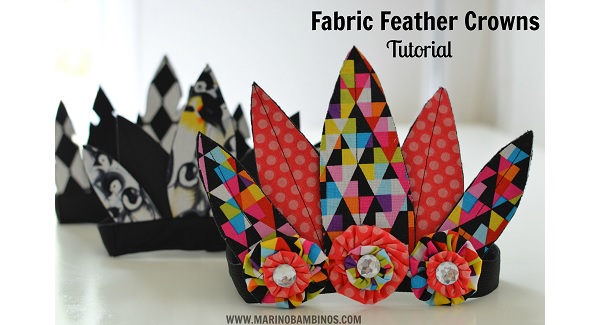 Tutorial: Fabric feather crowns