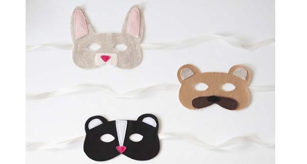 Free pattern: Felt animal masks