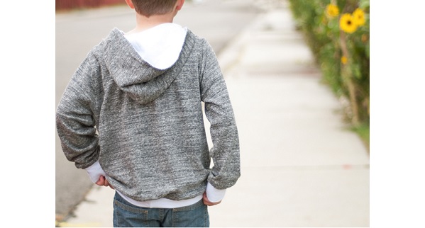 Free pattern: Boys hooded sweatshirt