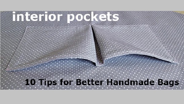 Tutorial: How to sew better interior bag pockets