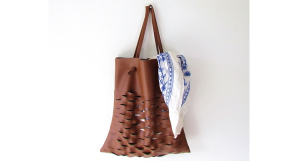 Tutorial: Leather lattice tote