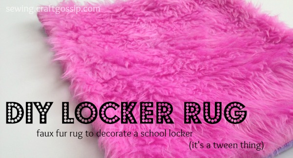 Lockerlookz Pink Plush Faux Fur Locker Rug