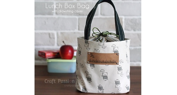 Tutorial: Lunch bag with a drawstring top