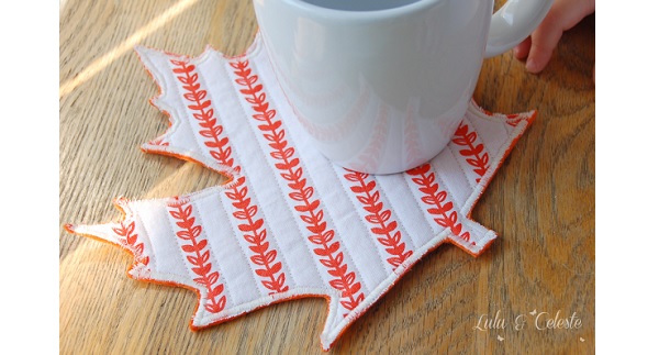 Tutorial: Easy felt and fabric autumn coasters