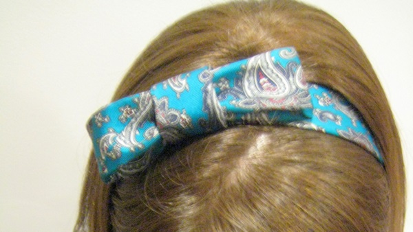 Tutorial: Two headbands from one neck tie