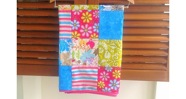 Tutorial: Patchwork baby blanket