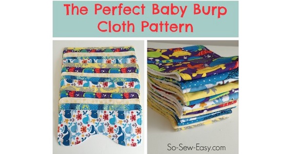 Free pattern: The Perfect Baby Burp Cloth