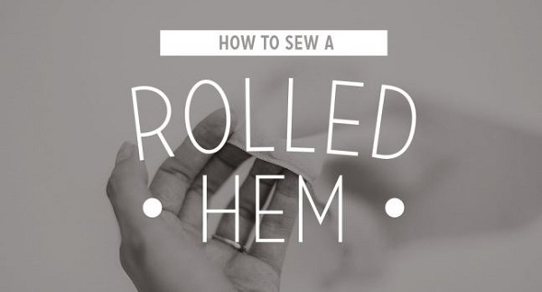 Tutorial: Machine sewn rolled hem