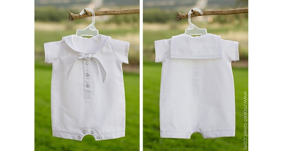 Tutorial: Make a baby's sailor romper