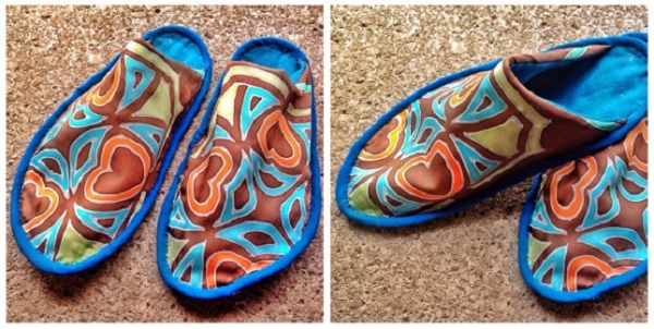 Free pattern: Unisex silk slippers