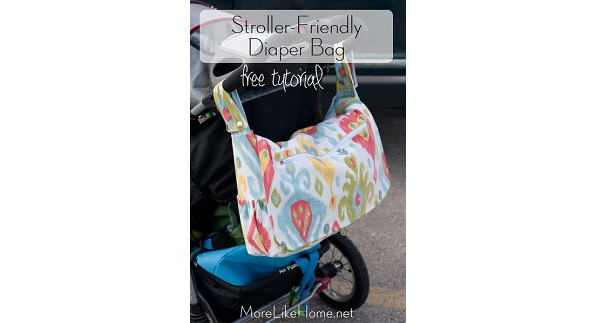 Tutorial: Stroller-friendly diaper bag