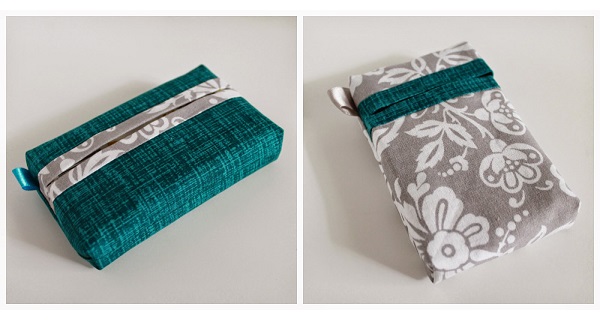 Tutorial: Travel tissue pack cover, two ways