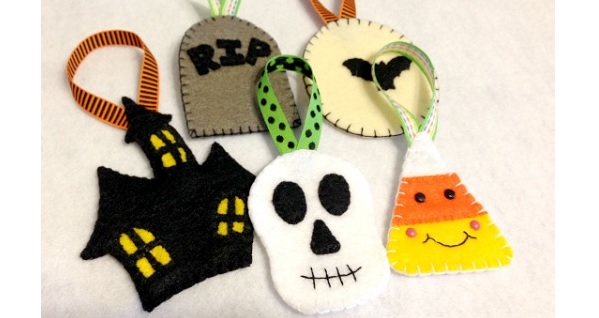 Free pattern: Felt Halloween ornaments