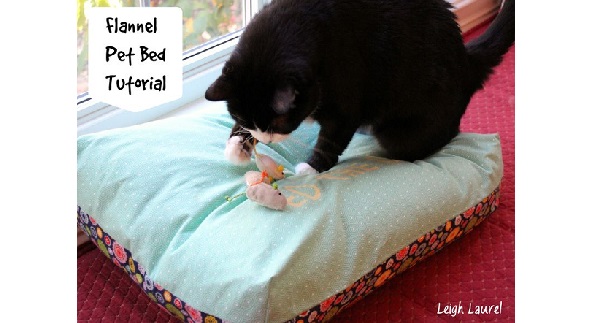 Tutorial: Reversible flannel pet bed