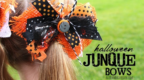 Tutorial: Halloween Junque Bows for little girls