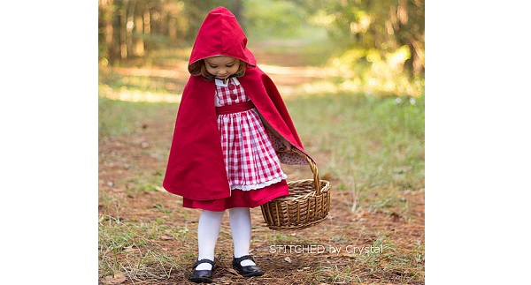 Tutorial: Little Red Riding Hood cape for little girls