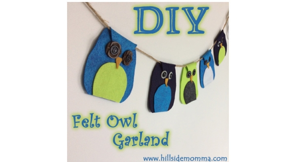 Tutorial: Felt owl garland