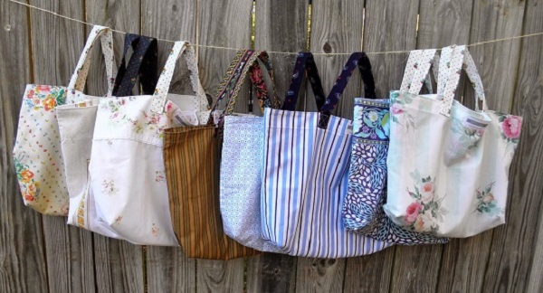 Tutorial: Pillowcase reusable shopping tote