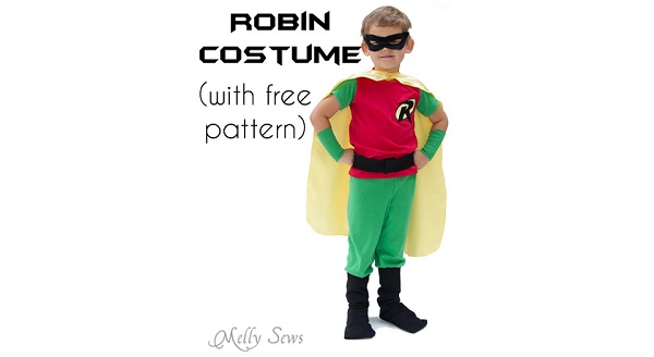 Free pattern: Kids Batman and Robin Halloween costumes