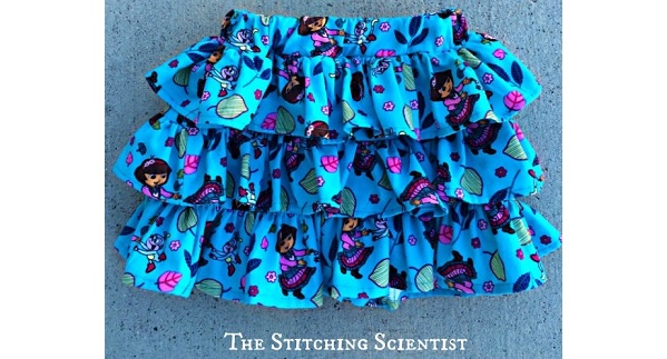 Tutorial: Little girls triple layer ruffle skirt