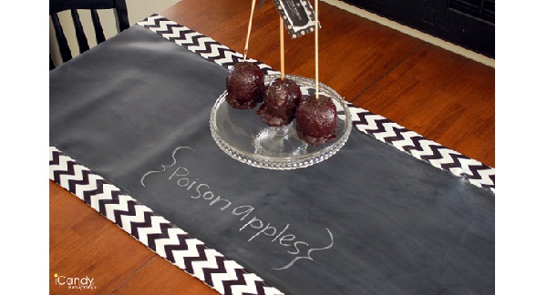 Tutorial: Chalkboard cloth table runner