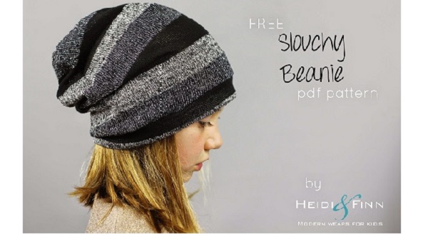 Free pattern: Kids slouchy beanie hat