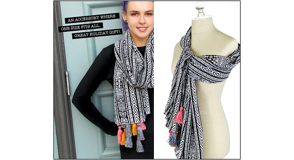 Tutorial: Tasseled chiffon scarf