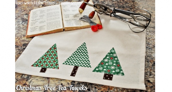 Tutorial: Christmas tree tea towel