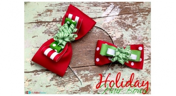 Tutorial: Holiday Hair Bows