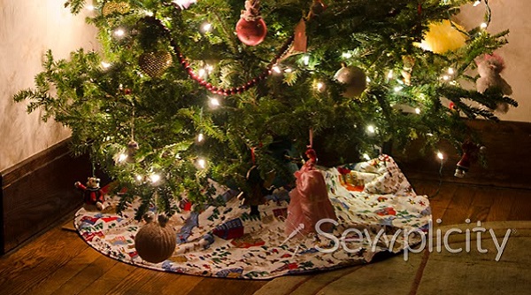 Tutorial: Simple Christmas tree skirt