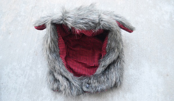 Free pattern: Faux fur animal hood in 6 sizes