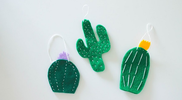 Tutorial: Cactus Christmas ornaments