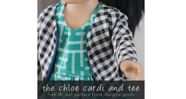 Free pattern: Chloe Cardi and Tee for 18" Dolls