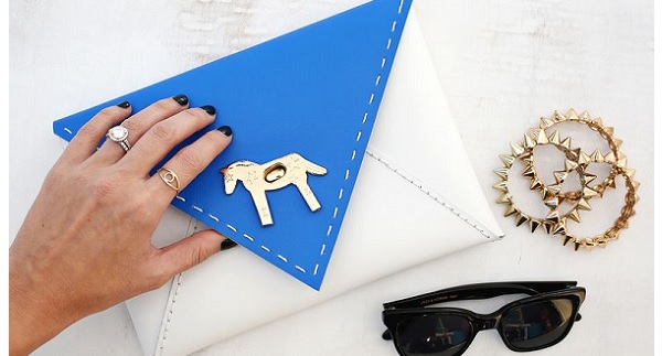 Tutorial: Color blocked envelope clutch